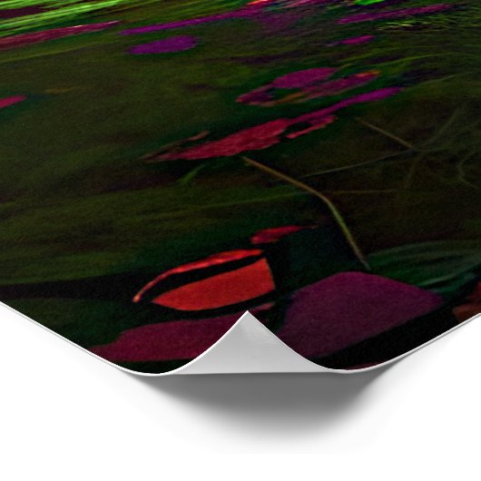 魔法の森を抜ける道をテキストに追加 ポスター (角)