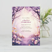 魔法の森イースターピンクの卵狩り誕生日パーティー 招待状 (スタンド正面)