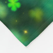 魔法の森セントパトリックの日自然妖精の芸術 フリースブランケット (角)