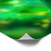 魔法の森セントパトリックの日自然妖精の芸術 ポスター (角)