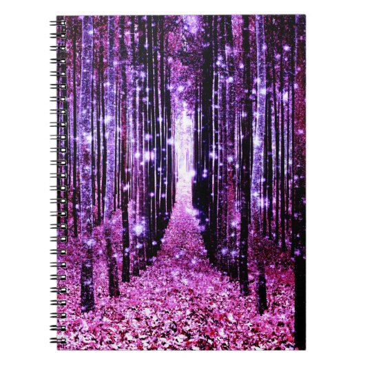 魔法の森パープルピンク ノートブック (正面)