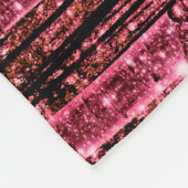 魔法の森ピーチピンク フリースブランケット (角)