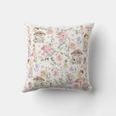 魔法の森フェアリーフローラマッシュルームガール子供部屋 クッション (裏面)