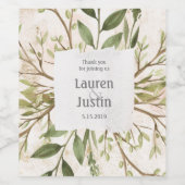 魔法の森フローラパーソナライズされたワインラベルセット ワインラベル (シングルラベル)