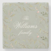 魔法の森フローラモノグラムストーンコースター ストーンコースター (正面)