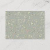 魔法の森フローラ披露宴エンクロージャカード エンクロージャーカード (裏面)