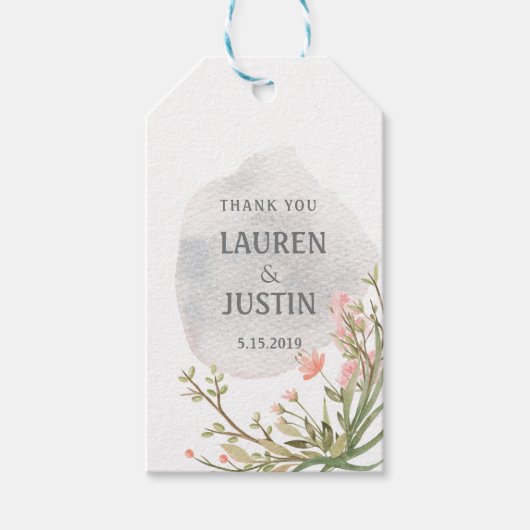 魔法の森フローラ結婚式の引き出物ギフトラベル ギフトタグ (正面)