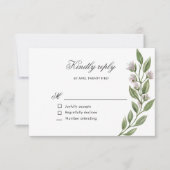 魔法の森フローラRSVPカード 出欠カード (正面)