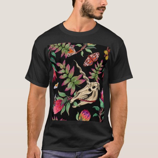 魔法の森ユニコーンのダークパターン。 Tシャツ (正面)