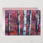 魔法の森林夏至のパーティの招待状 招待状 (正面/裏面)