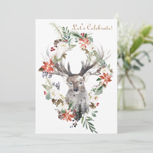 魔法の森林花の休日のクリスマス・パーティ 招待状 (スタンド正面)