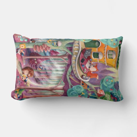 魔法の森林 ランバークッション (正面)