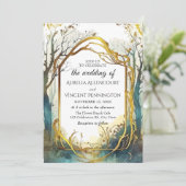 魔法の森結婚の金ゴールド枠 招待状 (スタンド正面)