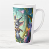 魔法の森遊の中でかわいいサオラスのビオラ カフェラテマグ (右)