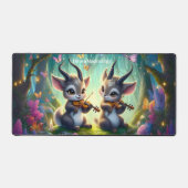 魔法の森遊の中でかわいいサオラスのビオラ デスクマット (正面)