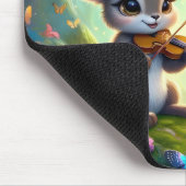 魔法の森遊の中でかわいいサオラスのビオラ マウスパッド (コーナー)