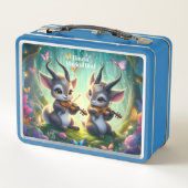 魔法の森遊の中でかわいいサオラスのビオラ メタルランチボックス (裏面)