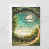 魔法の森、グリッター招待状 招待状 (正面)