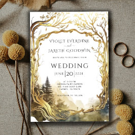 魔法の森 ゴールドポータル ウェディング 招待状