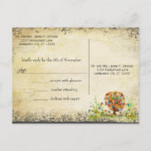 魔法の森 サイドブランチ ウェディング 出欠確認 インビテーションポストカード (裏面)