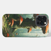 魔法の森、ベニテングタケ、妖精の森、マジックマッシュ iPhoneケース (裏面横)