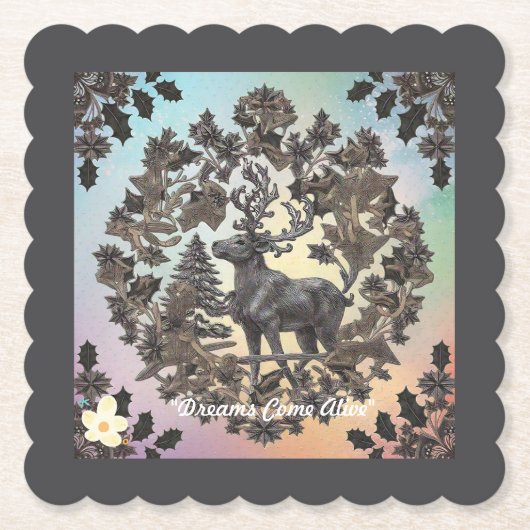 「魔法の森」 ペーパーコースター (正面)