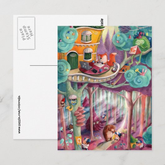 魔法の森 ポストカード (正面/裏面)