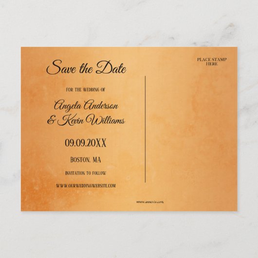 魔法の森　保存日付のポストカード 案内ポストカード (裏面)