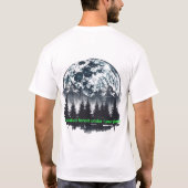 魔法の森 月の光 メンズTシャツ Tシャツ (裏面)