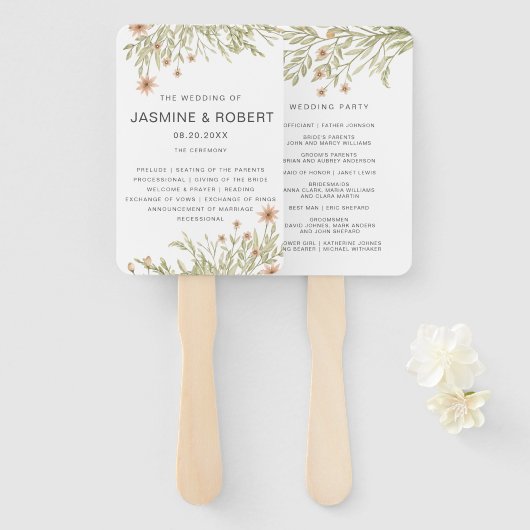 魔法の森 |結婚式 プログラムハンドファン ハンドファン (正面&裏面)