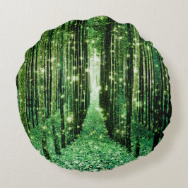 魔法の森 緑のミステリー ラウンドクッション