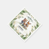 魔法の森:赤ちゃんのお昼寝をお祝いするナプキン スタンダードカクテルナプキン (角)