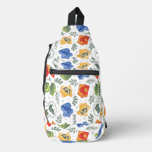 魔法の植物学 ホグワーツ™の家紋パターン スリングバッグ