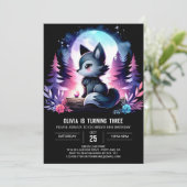 魔法の楽しいオオカミの誕生日 招待状 (スタンド正面)