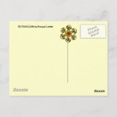 魔法の比重タリスマン/宝石と金ゴールド三角形 ポストカード (裏面)