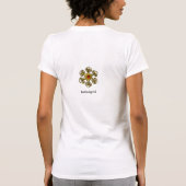 魔法の比重タリスマン/宝石と金ゴールド三角形 Tシャツ (裏面)