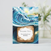 魔法の水の子供たち　オーシャンウェーブ　バースデー サンキューカード (スタンド正面)