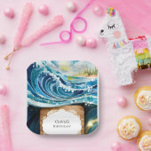 魔法の水の子供海波誕生日 ペーパープレート (パーティー)