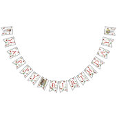 魔法の水の色かわいい誕生日ガールラディバグ バンティングフラッグ (全)