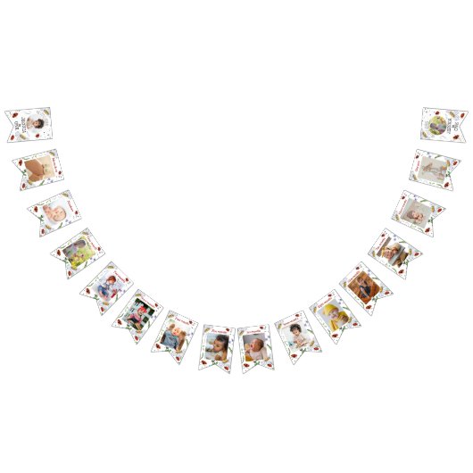 魔法の水の色かわいい1st誕生日ラディバグバンティ バンティングフラッグ (全)