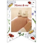 魔法の水の色かわいい1st誕生日ラディバグバンティ バンティングフラッグ (第2の旗)