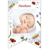 魔法の水の色かわいい1st誕生日ラディバグバンティ バンティングフラッグ (第3の旗)