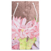 魔法の水の色の多肉果ピーチブラウン スモールペーパーバッグ (裏面)