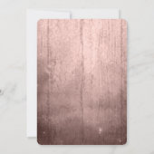 魔法の水の色の多肉桃結婚の 招待状 (裏面)