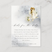 魔法の水の色の妖精の本の赤ちゃんシャワー エンクロージャーカード (正面)