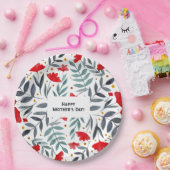 魔法の水の色の庭の母の日 ペーパープレート (パーティー)