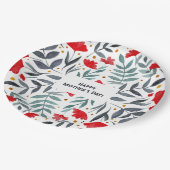 魔法の水の色の庭の母の日 ペーパープレート (アングル)