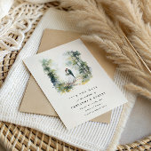 魔法の水の色の森ボヘミアン日付を保存 招待状