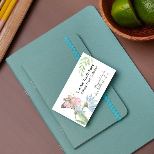 魔法の水の色の歯の妖精の歯科医 名刺