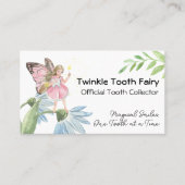 魔法の水の色の歯の妖精の歯科医 名刺 (正面)